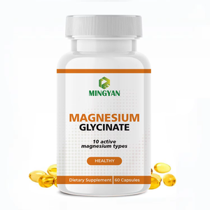 Cápsulas de Glicinato de Magnesio OEM/ODM 400mg, Mejora la Densidad Ósea y la Calidad del Sueño, Suplemento Diario con Vitaminas B6 y D3 para Adultos - Product Image 1