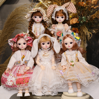 BJD — poupée princesse de maquillage pour petite fille, avec 21 épaules amovibles, 30cm, vêtement à la mode DIY, jouet cadeau, 1/6