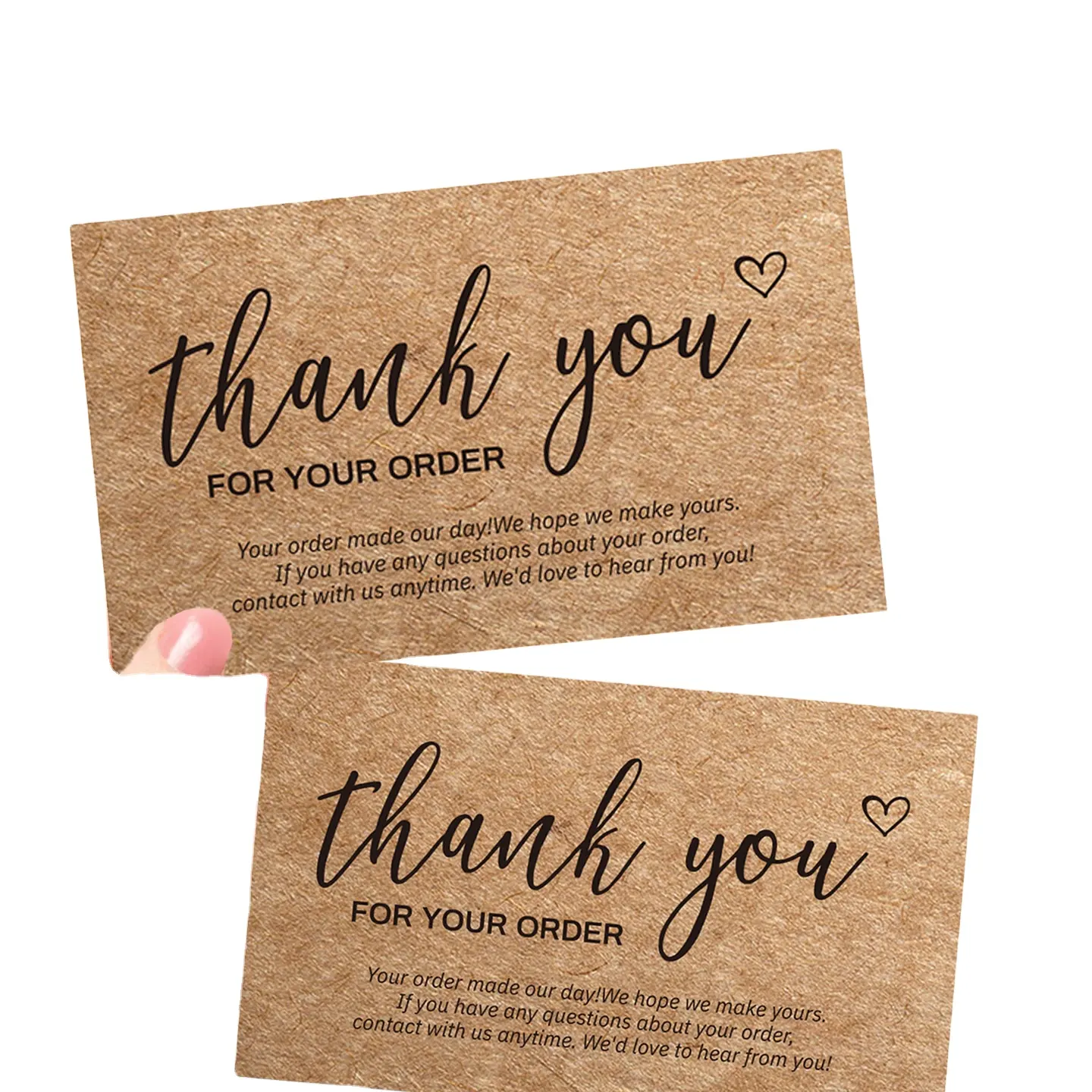 Kraft Thẻ Giấy Cảm ơn bạn đã đặt hàng của bạn thẻ cho món quà nhỏ trang trí thiệp chúc mừng in ấn