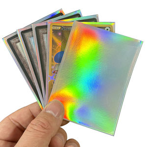 60ct Papier holographique personnalisé Art Overload Albedo Rainbow Foil pour protège-cartes 67x92mm, protège-illustration extérieur brillant - Product Image 6