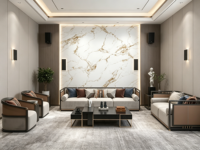 Panneaux muraux en WPC imperméables, résistants à l'humidité, insonorisés, antistatiques, écologiques - Design 3D, style moderne, pour appartement familial