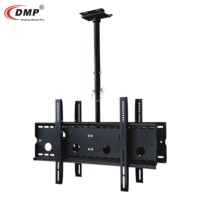 Support de plafond pour deux téléviseurs CPLB102D-64, inclinaison 0-15 degrés, plaque de plafond anti-flexion, système de double verrouillage