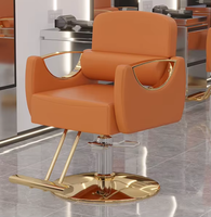 Chaise de salon de coiffure en cuir EMMA - Chaise de barbier réglable pour salons de coiffure