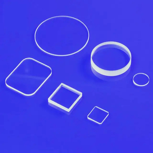 Folhas de Vidro de Quartzo Transparente de Alta Pureza Personalizadas, Cortadas, Componentes Ópticos Resistentes a Altas Temperaturas, Alta Luminosidade - Product Image 1