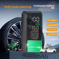New Arrival Portable Mini Electric Wireless LED Emergency Car Tire Inflator air Pump with Digital Display