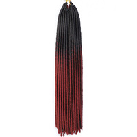 Commercio all'ingrosso Dritto Timori Locs Dei Capelli 20 pollici Faux Locs Crochet Dei Capelli Della Treccia Dread Blocco Estensioni Dei Capelli