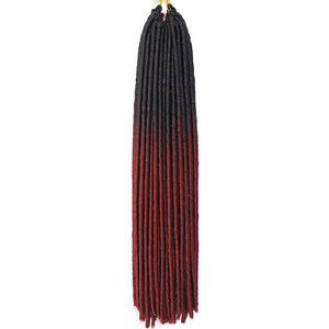 Commercio all'ingrosso Dritto Timori Locs Dei Capelli 20 pollici Faux Locs Crochet Dei Capelli Della Treccia Dread Blocco Estensioni Dei Capelli - Product Image 4