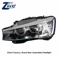 Faro Delantero Bi Xenón para BMW X3 F25 2014-2017, LED Angel Eye DRL, Doble Halo, OE 63117401131 63117401132, Ajuste Directo de Fábrica