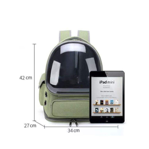 High Quality Portable Pet Carrier <b>Backpack</b> Transparent Oxford Cloth Zipper Closure Travel Bag for <b>Cats</b> Dogs Puppies Outdoor Use - Product Image 5