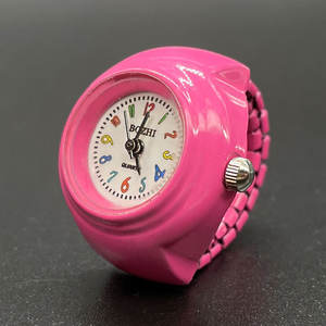 Hot Fashion Design Adolescent Petit Doigt Montre Réglable Taille Libre Vintage Punk Couleur Mini Anneau Montre - Product Image 2