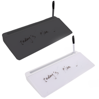Petit tableau blanc en verre magnétique de bureau Portable A3 tableau blanc de bureau Durable effaçable en verre trempé personnalisé avec stockage