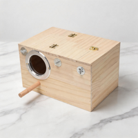 Nichoir vertical en bois pour perroquets, accessoire de cage d'élevage pour conures et perruches grises africaines