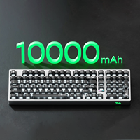 Clavier mécanique OEM/ODM 98% en alliage d'aluminium CNC, rétroéclairage RGB tri-mode, échange à chaud, 10000 mAh, idéal pour cadeaux/jeux/bureau