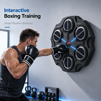 Équipement de boxe pour la maison : Cible murale de boxe réglable en hauteur, pour adultes et enfants, avec fonction de jeu musical