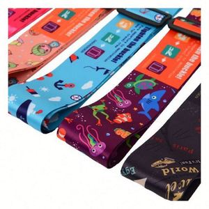 Wholesale Custom Logo rainbow <b>Luggage</b> Cross Packing <b>Strap</b> Adjustable Travel <b>Luggage</b> Belt Nylon Webbing - Product Image 3