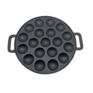 Sartén de Hierro Fundido para Cocinar Bolas de <span class=keywords><strong>Pulpo</strong></span>, Antiadherente, con 19 Orificios Poco Profundos, Precurado con Aceite, con Asas, <span class=keywords><strong>Precio</strong></span> al por Mayor - Product Image 6