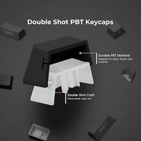 Gradient Keycap Set PBT Double Shot Side Print Shine Through Backlit OEM Keycaps for MX Switch Gaming Mechanical Keyboard