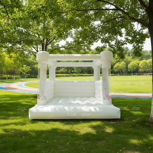 Château gonflable commercial durable en PVC de 0,55 mm, 4x5 m, respectueux de <span class=keywords><strong>l</strong></span>'environnement, pour <span class=keywords><strong>parc</strong></span> extérieur et crèche - Product Image 1