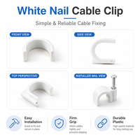 Clip flexible pour conduit et pince à câble pour un câblage sécurisé, support de conduit facile à installer pour les installations électriques