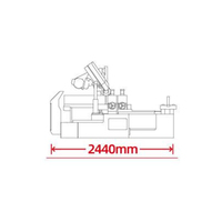 Scie à ruban rotative automatique Loginfly Machine de découpe d'angle de métal