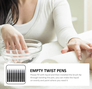 Stylos torsadés transparents vide, stylo à huile pour <span class=keywords><strong>ongles</strong></span>, brosse cosmétique, Gloss à lèvres, applicateur, croissance des cils, Tube liquide - Product Image 4