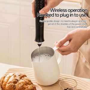 Milk Frother with USB Charger - 3 Speeds and 3 Stainless Steel Handheld Mixers, Perfect Frother for Coffee, Matcha - Product Image 5
