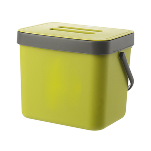Hanging Trash Can with Lid for Kitchen Installable indoor compost bucket Cupboard Wall-mounted trash bin