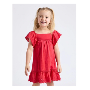 ชุดเดรสผ้าฝ้ายสำหรับสาวๆ สไตล์ทันสมัย คอลเลคชั่นฤดูร้อน ผลิตจากผ้าเนื้อบางเบา น่ารัก ทันสมัย และระบายอากาศได้ดี เหมาะสำหรับใส่ในชีวิตประจำวัน - Product Image 1