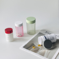 Haute qualité 100ml 150ml givré large bouche bouteilles de soins de santé emballage médecine pilule Capsule bouteille de vitamine