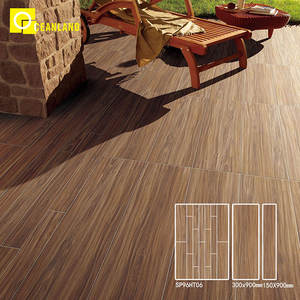 Décor de cour <span class=keywords><strong>Parquet</strong></span> Salle de cantine Café Intérieur Carreaux de sol en porcelaine émaillée en bois à Dubaï - Product Image 3