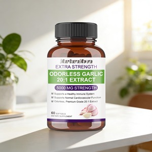 Extrait d'ail sans odeur 20:1 en gélules molles, 60 capsules, directement de l'usine, complément alimentaire pour le soutien immunitaire, saveur personnalisée, O Problemed - Product Image 4