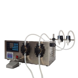 Máquina de Llenado de Líquidos Semiautomática, Máquina de Llenado de Bebidas con Doble Boquilla y Bomba Peristáltica, Portátil, Eléctrica, con Pantalla - Product Image 3