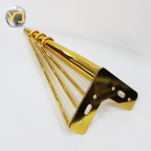<b>Gold</b> Plated Carbon Steel Furniture Legs Heavy Duty <b>Sofa</b> Table Support Industrial Modern Minimalist Design - Product Image 3