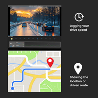 Caméra de tableau de bord de voiture 4K+4K 3 pouces, mini caméra double, Wifi GPS FHD 3840*2160P, enregistreur de tableau de bord de voiture, caméra avant et arrière avec application