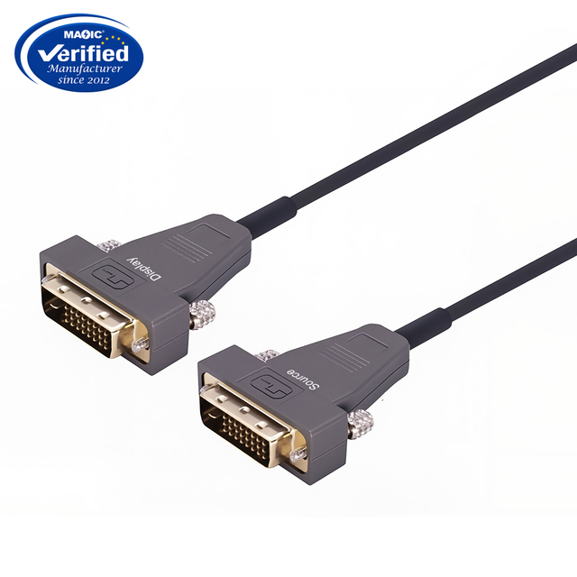 AOC DVI to DVI Male to Male Fiber Active Optical Cable for Computer Monitors