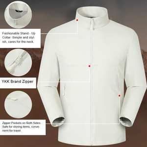 Wholesale Spring and Autumn Men's New 2025 Waterproof Trendy Windproof Stand up Collar Casual <b>Coat</b> - Product Image 2
