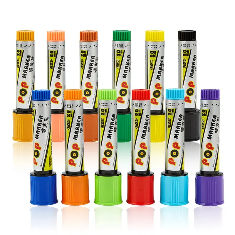 Migliore vendita più grande punta Pop pennarello colorato migliore popolare vari colori impermeabile Pop pennarello per dipingere