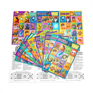 Giochi da gioco professionali in cartone per famiglie divertenti giochi da tavolo per Bingo portatili facili per adulti