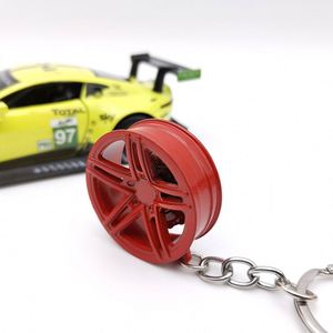 Llavero Creativo con Diseño de Llanta TE37 BBS, Modelo de Pieza Automotriz con Disco de Freno, Llavero Giratorio 3D, Accesorios para Llaves de Auto - Product Image 6