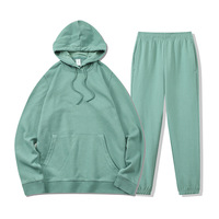 Aangepaste 100% Katoenen Heren Jogger Set Geborduurde Private Label Hoodies & Sweatshirts Heren Trainingspak Met Capuchon