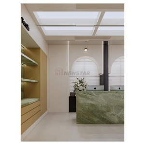 Hot Sale Green Marble Natural Stone Clothing Shop Store Front Desk Office Small Size Custom Reception - Product Image 3