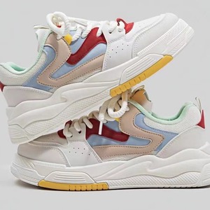 Chaussures de skate à semelle épaisse, nouvelle collection printemps/été, style polyvalent, chaussures de sport décontractées à semelle plate et coupe basse, vente en gros - Product Image 1