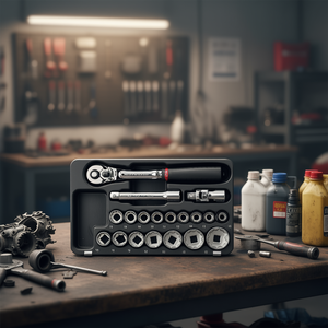 519/605CB <b>Tool</b> Set 10 Piece Socket Wrench Kit For Automotive Repair - Product Image 3