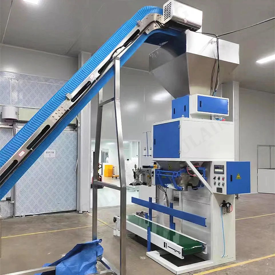 Automatic 5kg 25kg 30kg 50kg rice bean wheat grain feed peanuts bagging packing machine with 300-400 bag/hour packaging machine