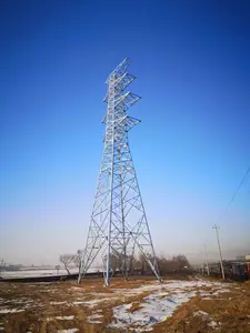 110kv 132 kv 220kv 550kv utility poligono zincato torre a traliccio 11kv 132kv pali tubolari in acciaio