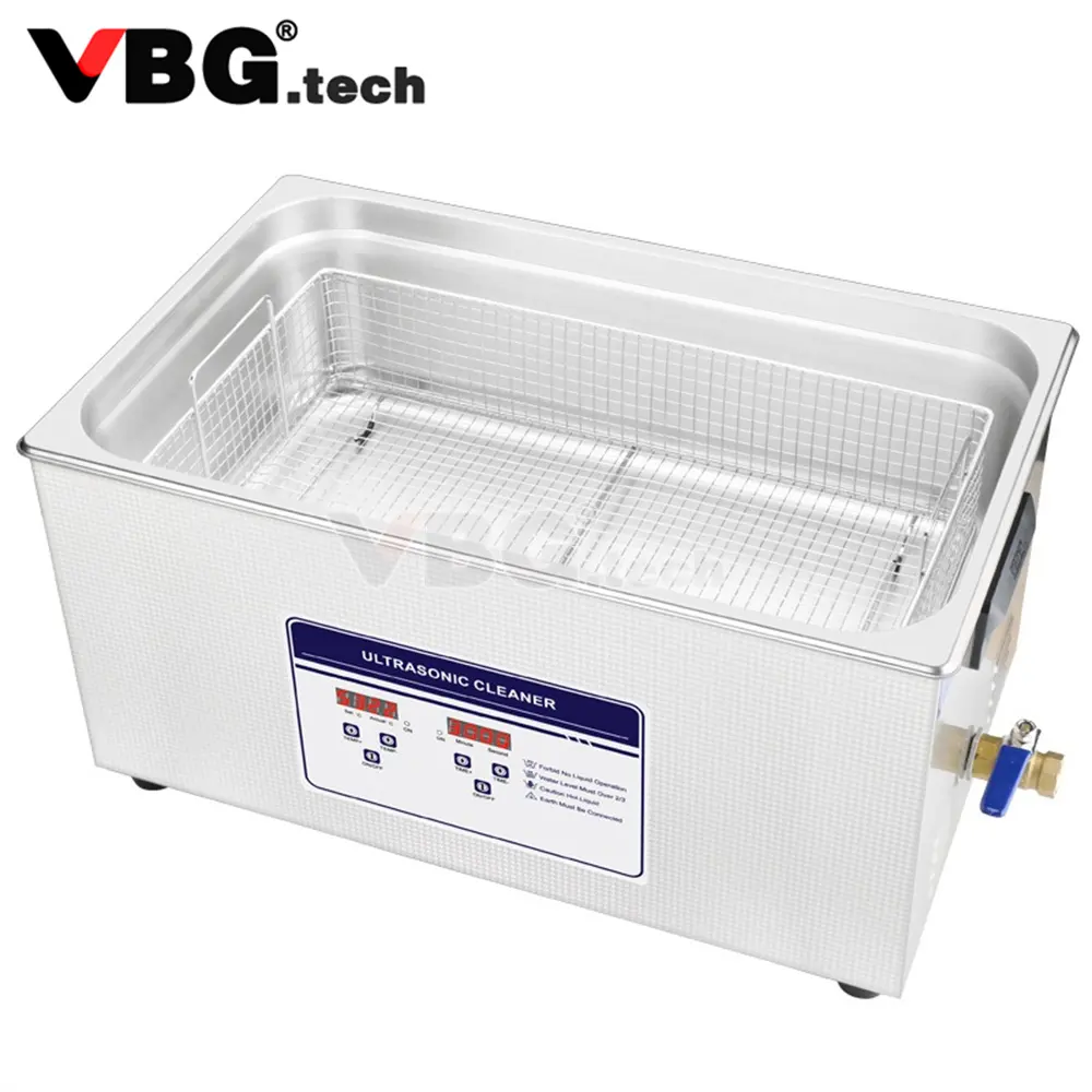 20L Digital Ultrasonic Cleaner Hardware Fitting Power Adjustable Lab Equipment 40000hz 480w With Heating Power