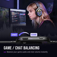 Casque de jeu filaire FIFINE H13 avec éclairage RGB vibrant, coussinets ergonomiques, boîtier de contrôle, streaming en direct, casque USB pour PC PS4/PS5