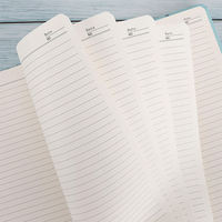 Carnet à couverture rigide personnalisé, impression sur couverture en lin, reliure thermique, format A5, pages lignées, logo personnalisé, écriture professionnelle pour le bureau