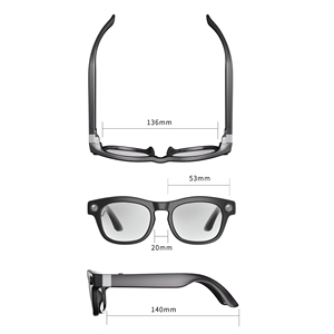 MD03 Gafas Inteligentes con IA de 13 Megapíxeles HD, Transmisión en Vivo, Traducción en Tiempo Real, Resistentes al Agua IPX-6, Control Táctil/Aplicación/Voz con un Clic - Product Image 4