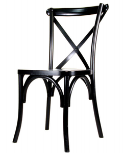 Sedia <span class=keywords><strong>da</strong></span> Pranzo Moderna <span class=keywords><strong>in</strong></span> <span class=keywords><strong>Legno</strong></span> Massello/Cuscino/Rattan con Schienale Incrociato per Ristoranti e Hotel, Arredamento per Soggiorno - Product Image 4